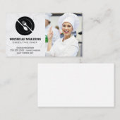 Dinnware-Logo | Koch in der Küche Visitenkarte (Vorne/Hinten)