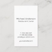 Dinnware-Logo | Restaurant Visitenkarte (Rückseite)