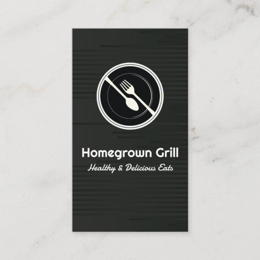 Dinnware-Logo | Restaurant Visitenkarte (Vorderseite)