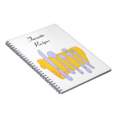 Dinnware Silverware Design Custom Notebook Notizblock (Rechte Seite)