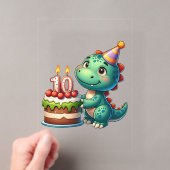 Dino 10. Geburtstag Acryleinladungen (Insitu (Handheld))