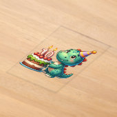 Dino 10. Geburtstag Acryleinladungen (Ablage )
