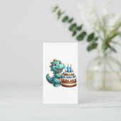 Dino 11. Geburtstag Begleitkarte (Stehend Vorderseite)