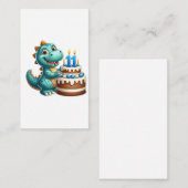 Dino 11. Geburtstag Begleitkarte (Vorne/Hinten)