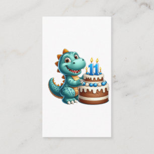 Dino 11. Geburtstag Begleitkarte