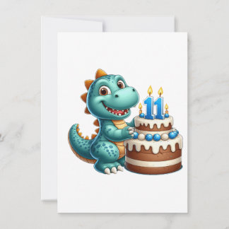 Dino 11. Geburtstag Einladung