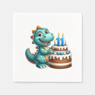 Dino 11. Geburtstag Serviette