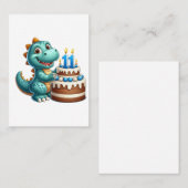 Dino 11. Geburtstag Telefonnummerkarte (Vorne/Hinten)