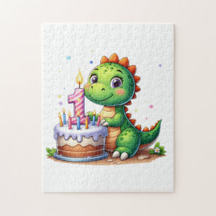 Dino 1. Geburtstag Puzzle