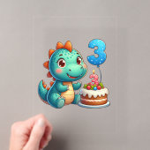 Dino 3. Geburtstag Acryleinladungen (Insitu (Handheld))