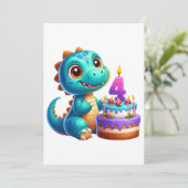 Dino 4. Geburtstag (Stehend Vorderseite)