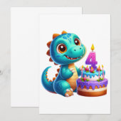 Dino 4. Geburtstag (Vorne/Hinten)