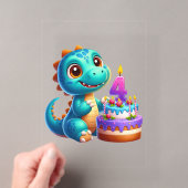 Dino 4. Geburtstag Acryleinladungen (Insitu (Handheld))