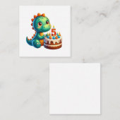 Dino 5. Geburtstag Mitteilungskarte (Vorne/Hinten)