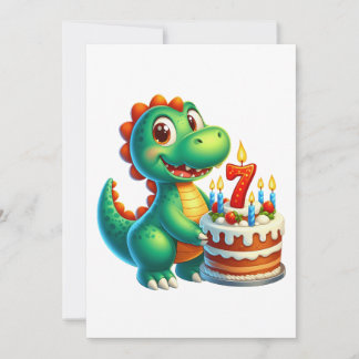 Dino 7. Geburtstag Einladung
