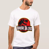 Dino-Abzeichen Retro-Rex-Logo T-Shirt (Vorderseite)