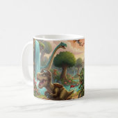 Dino Adventure Race Kaffeetasse (Vorderseite Links)