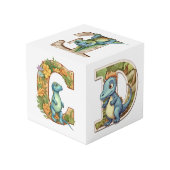 Dino Alphabet Adventure Cube : A,B,C,D,E Würfel (Rückseite Schrägansicht)