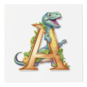 Dino Alphabet Adventure Cube : A,B,C,D,E Würfel (Vorderseite)