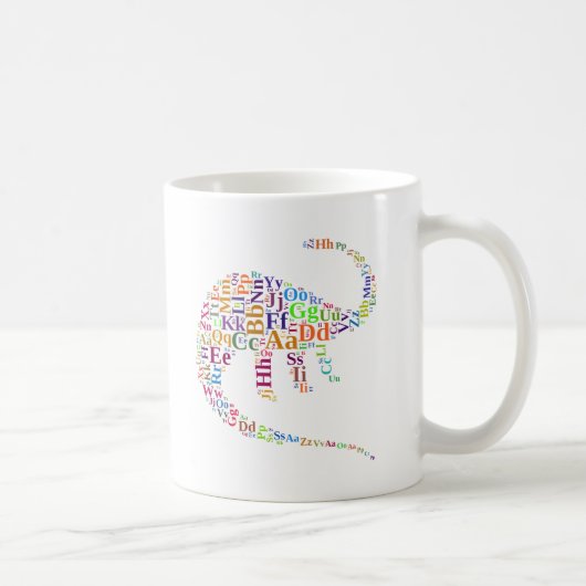 Dino-Alphabet Kaffeetasse (Rechts)