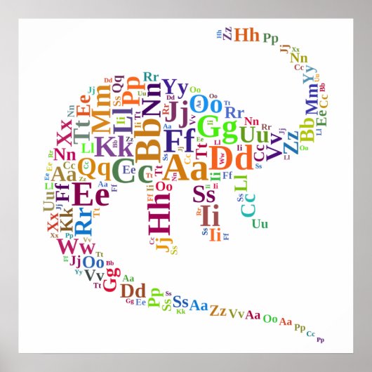 Dino-Alphabet Poster (Vorne)