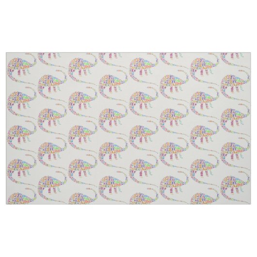 Dino-Alphabet Stoff (Fat Quarter (45,7 x 55,9 cm))