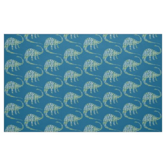 Dino-Alphabet Stoff (Fat Quarter (45,7 x 55,9 cm))