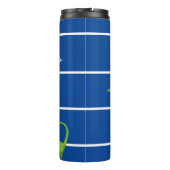 Dino am Strand Thermosbecher (Rückseite)