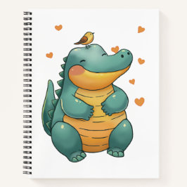 Dino and Little Bird Friends Notizblock