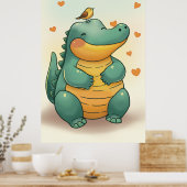 Dino and Little Bird Poster (Küche)