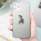 Dino auf Achse Aufkleber (Telefon)