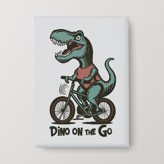 Dino auf Achse Button (Vorderseite)
