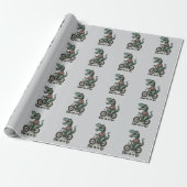 Dino auf Achse Geschenkpapier (Ungerollt)