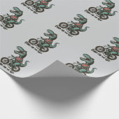 Dino auf Achse Geschenkpapier (Ecke)