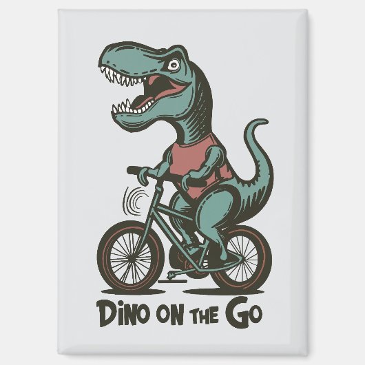 Dino auf Achse Magnet (Vorderseite)