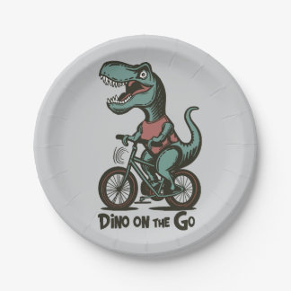 Dino auf Achse Pappteller