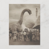 Dino auf der Messe Postkarte (Vorderseite)