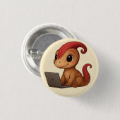 Dino-Aufkleberblatt – Dino Kammli am Laptop Button (Vorne & Hinten)