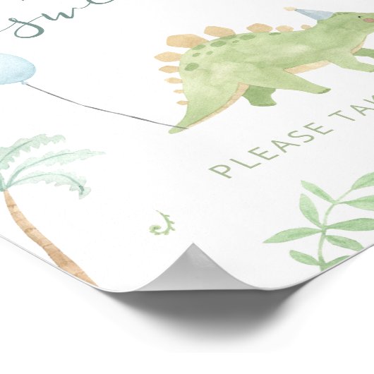 Dino Babies sind süß Bitte nehmen Sie eine Leckere Poster (Ecke)