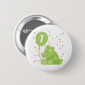 Dino Baby 1. Geburtstag Button (Vorne & Hinten)