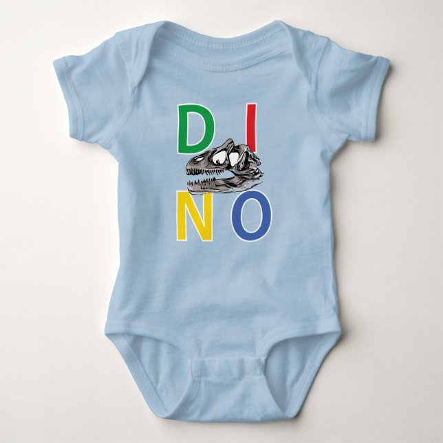 DINO - Baby Jersey Bodysuit Baby Strampler (Vorderseite)