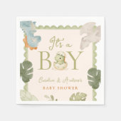 Dino-Baby-Party Serviette (Vorderseite)