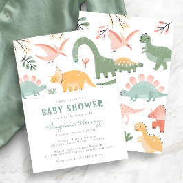Dino Baby Shower Einladung