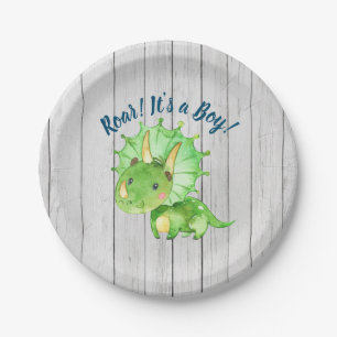Dino Babyparty-Papierplatte Pappteller