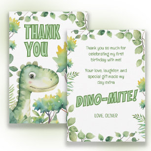 Dino-Babys 1. Geburtstag Dino-Mite Danke