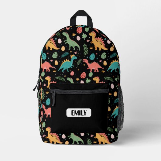 Dino Backpack for Boys – Toddler & Kids School Bag Bedruckter Rucksack (Vorderseite)