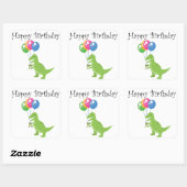 Dino Balloon Sticker (Blatt)