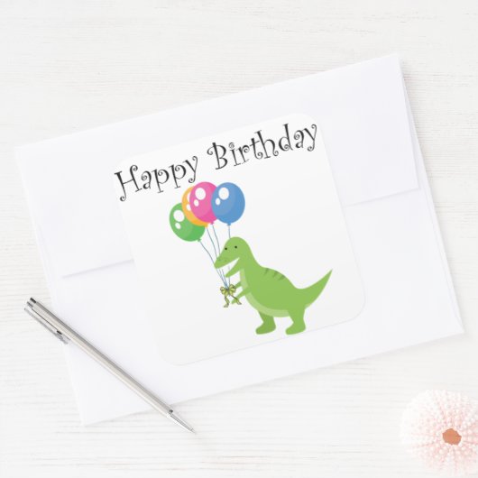Dino Balloon Sticker (Umschlag)