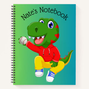 Dino Baseball Custom-Notebook Notizblock