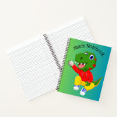 Dino Baseball Custom-Notebook Notizblock (Innenseite)